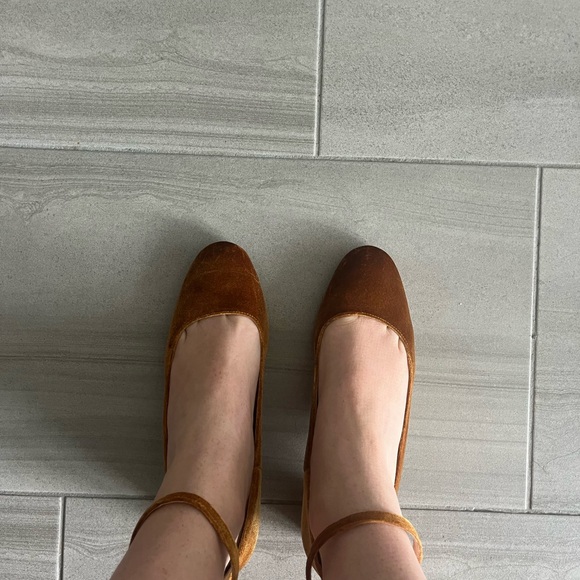 Golden Velvet Jcrew Low Pumps - Picture 2 of 6